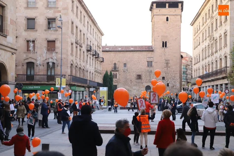 Imagen de la última concentración convocada en Salamanca por la Plataforma Más Plurales