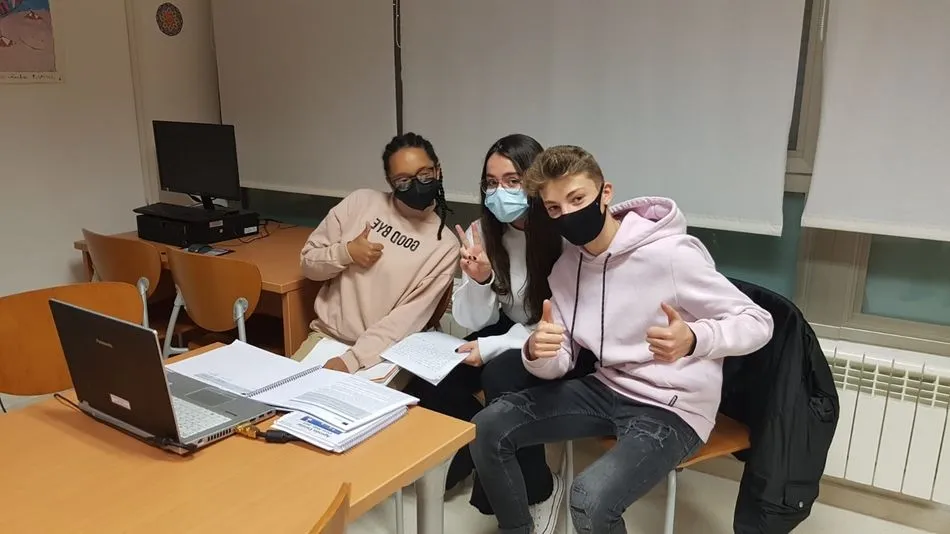 Alumnos del IESO Miguel de Unamuno participantes en el proyecto Erasmus+