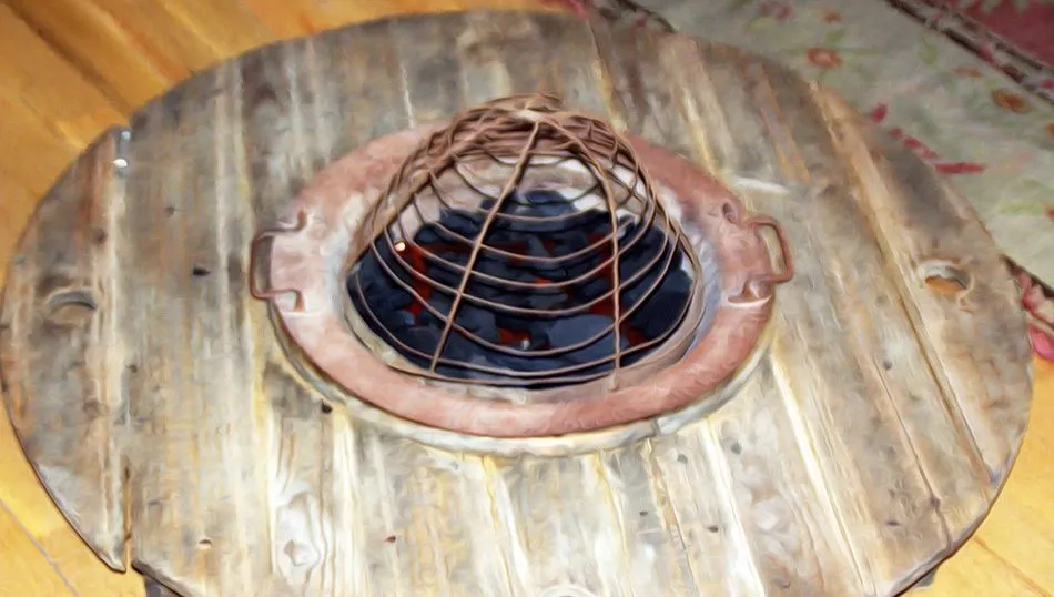 Un brasero tradicional - Archivo