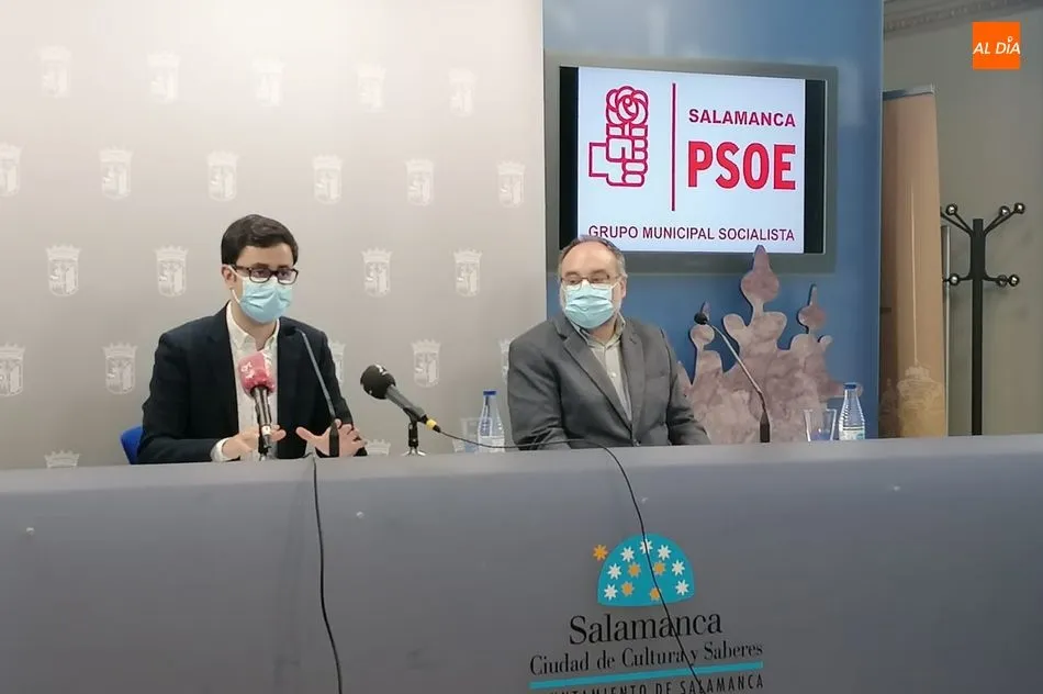 José Luis Mateos y Juan José García, durante la rueda de prensa. Fotos: Lydia González