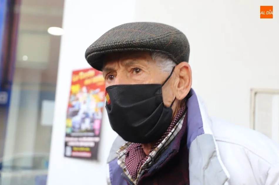 Germán, uno de los salmantinos afortunados con un pellizco en la Lotería. Foto: Lydia González