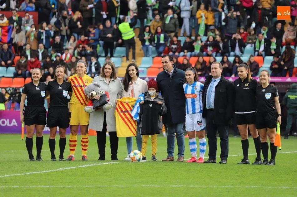 María, en un partido de la Supercopa Femenina 2020 celebrada en Salamanca