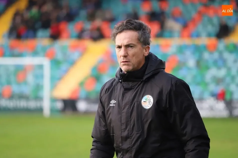 Larrazabal, en un partido con el Salamanca UDS