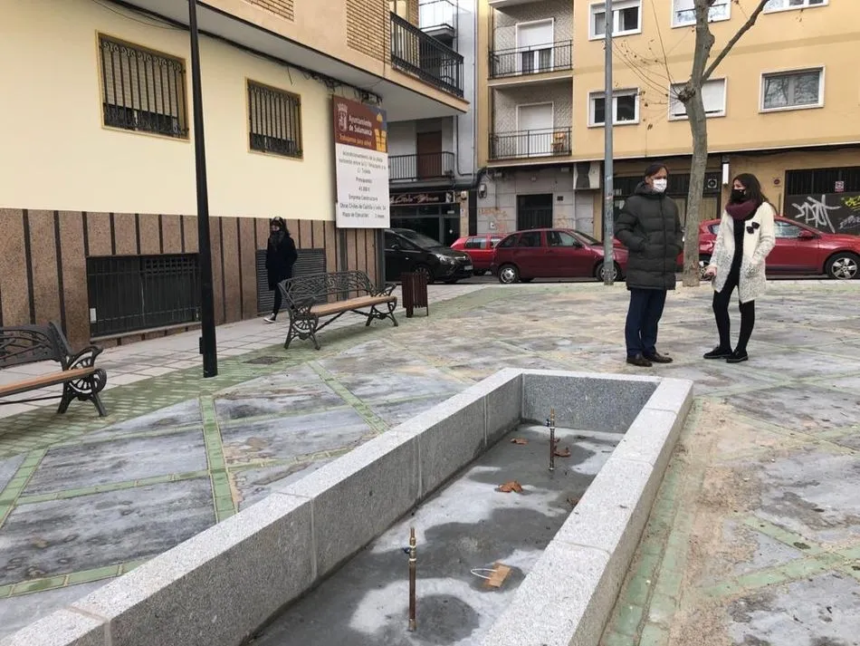 Nueva fuente ornamental en la calle Toledo