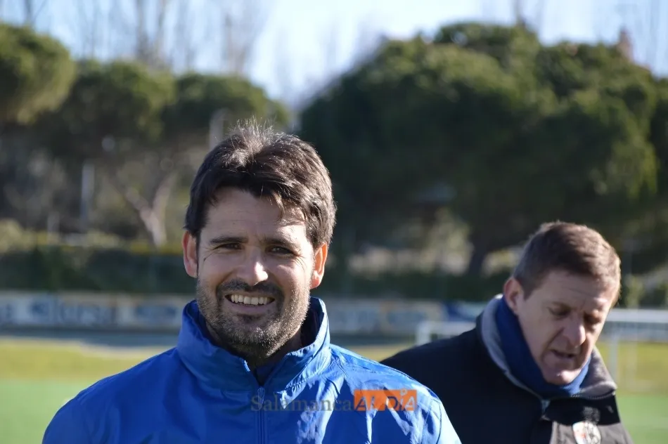 Escobar sonríe ante la cámara de SALAMANCA AL DÍA tras completar su primer entrenamiento