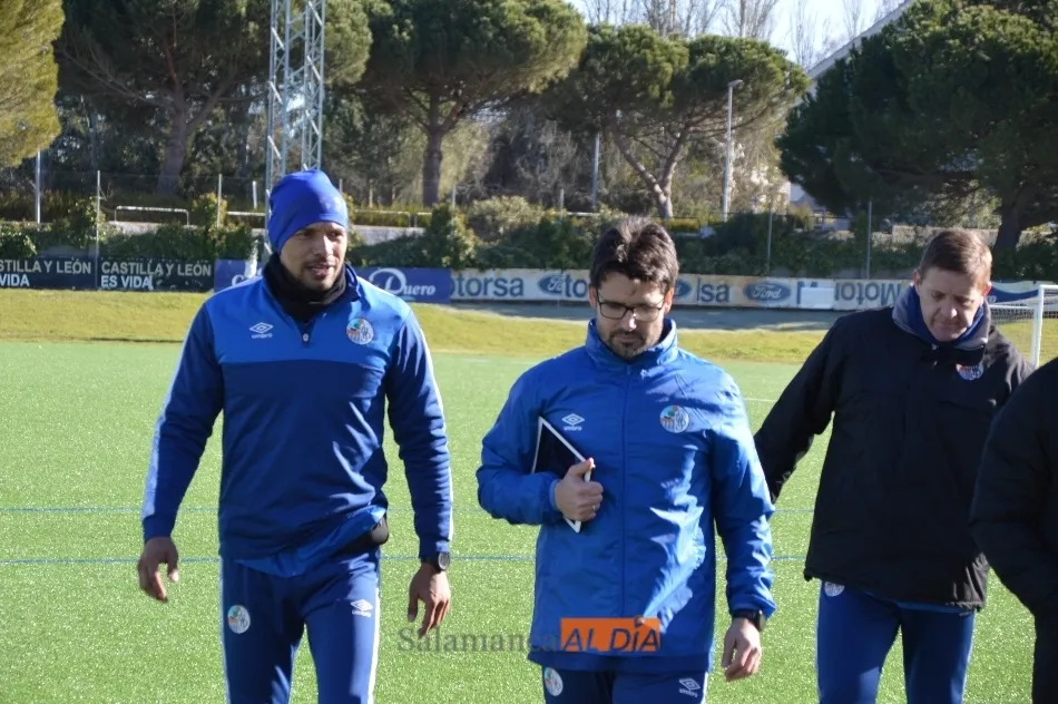 Escobar, al término de un entrenamiento en el Tori