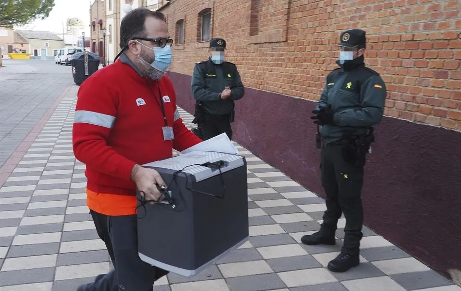 El porcentaje de vacunas administradas en Castilla y León se sitúa en el 55%  