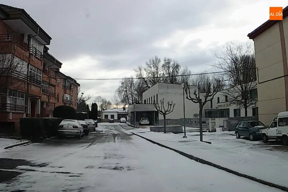 Zona del centro de salud en Vitigudino