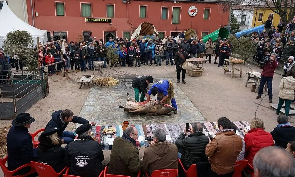 Imagen de archivo de la Matanza Típica de Guijuelo de pasadas ediciones
