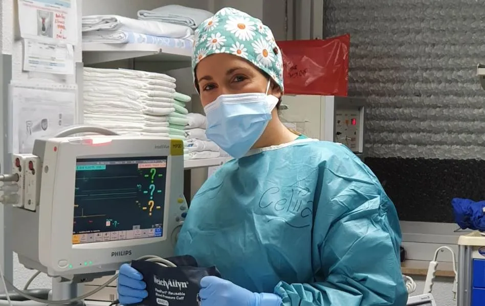 Celia Moro, auxiliar de Enfermería en el hospital Clínico de Salamanca