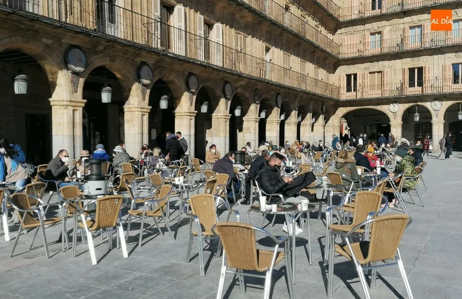 Terrazas en la Plaza Mayor