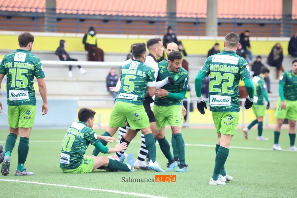 Trifulca en el Unionistas - Guijuelo de 2020