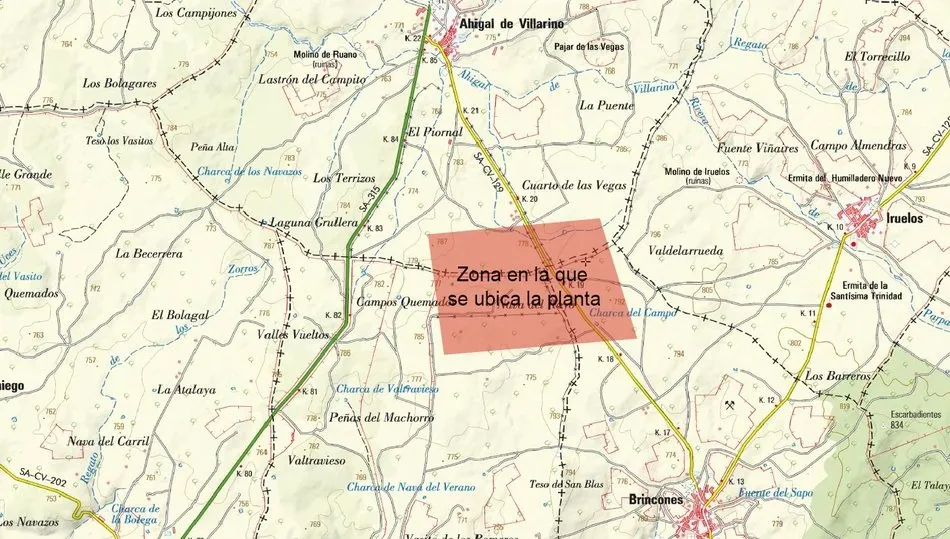 Zona en la que está proyectada la planta fotovoltaica / MAPA SIGPAC