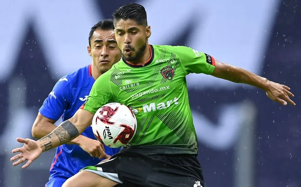 Martín Galván, en un partido con el Juárez / TWITTER