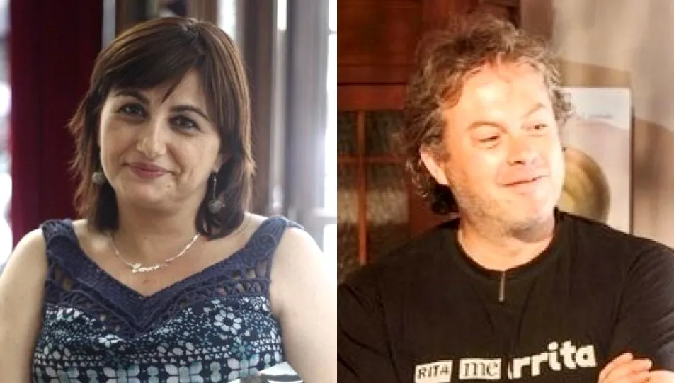 Carmen Amoraga, ganadora del Premio Nadal 2014, y Raúl Vacas, poeta salmantino