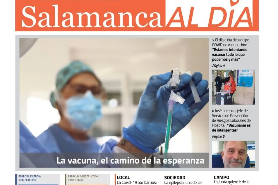 Imagen de la portada del número de febrero de SALAMANCA AL DÍA