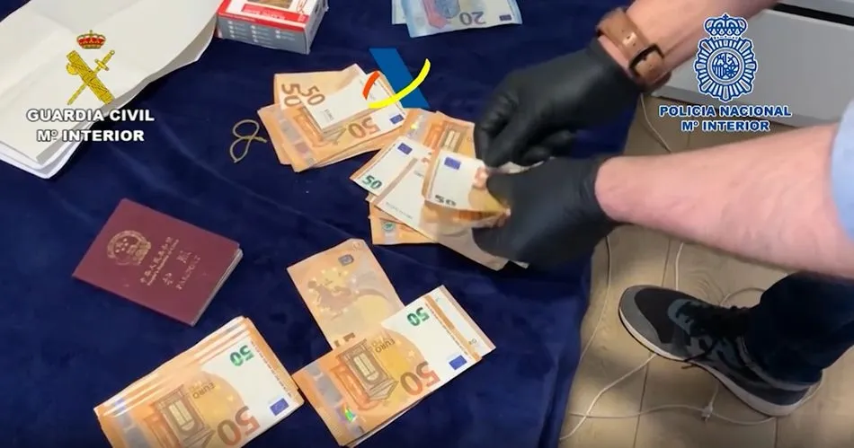 Imagen de uno de los registros de esta operación policial. Foto POLICÍA NACIONAL