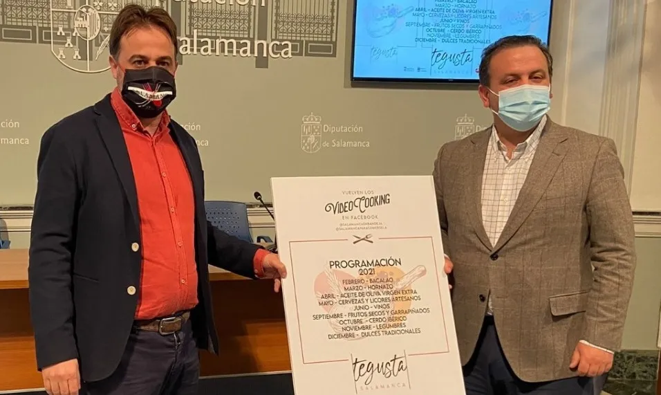 El  concejal de Turismo del Ayuntamiento de Salamanca, Fernando Castaño, y el diputado de Turismo de la Diputación de Salamanca, Javier García Hidalgo. Foto DIPUTACIÓN DE SALAMANCA