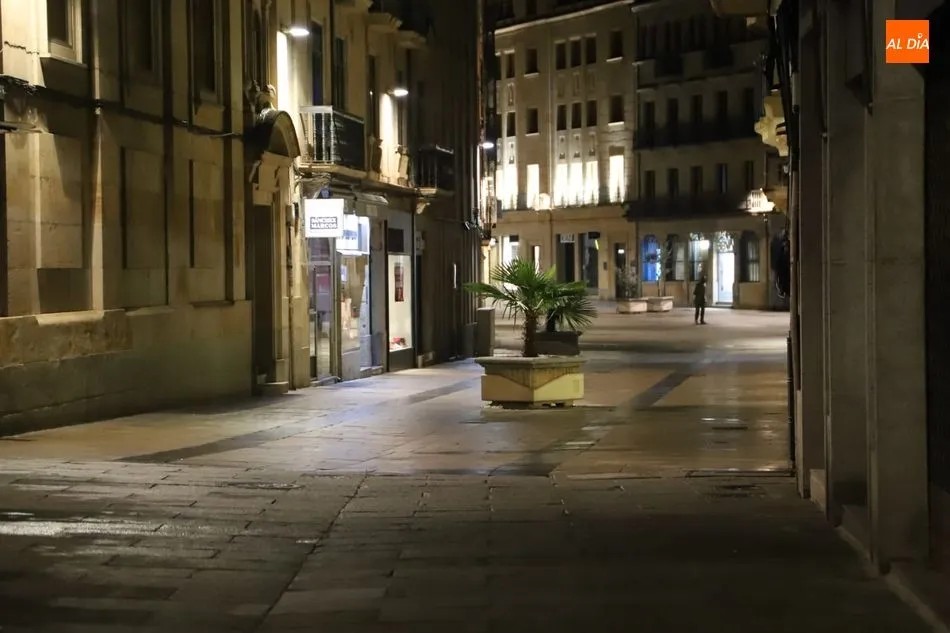 Calles vacías en Salamanca a partir de las 20 horas. Foto: Lydia González