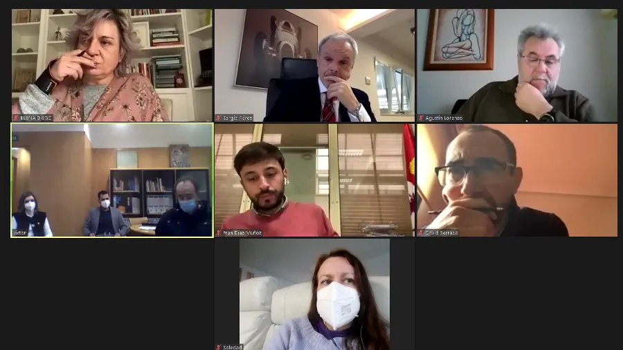 Encuentro telemático de CEOE CEPYME Salamanca con parlamentarios socialistas por la provincia charra