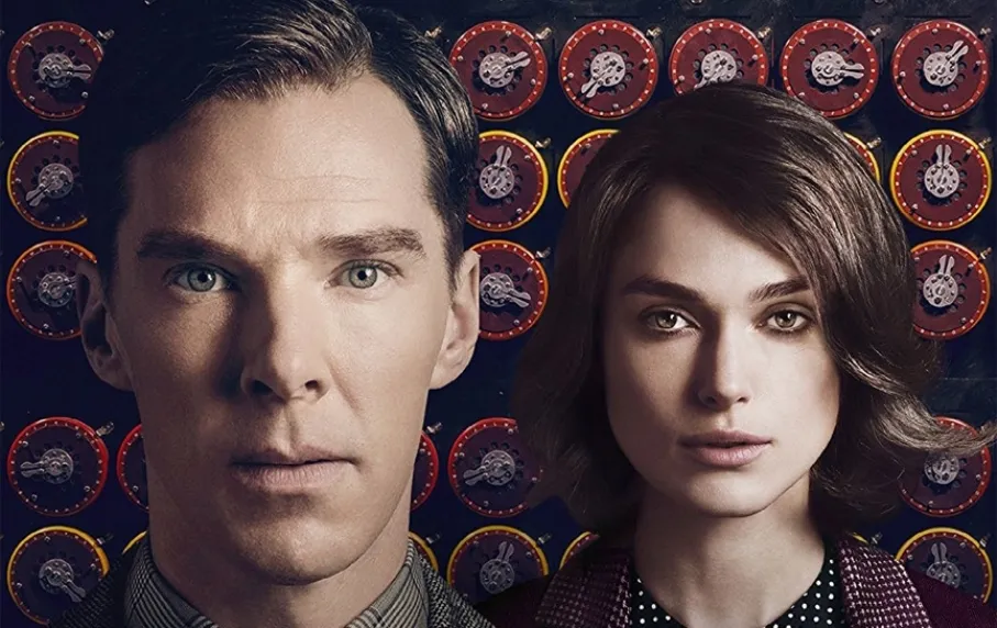 Cartel de la película The Imitation Game (Descifrando Enigma) con Benedict Cumberbatch y Keira Knightley