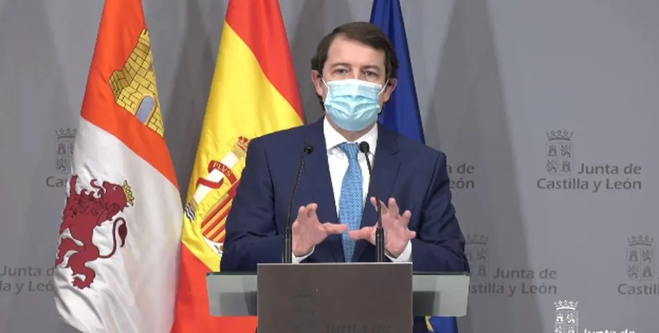El presidente de la Junta de Castilla y León, Alfonso Fernández Mañueco