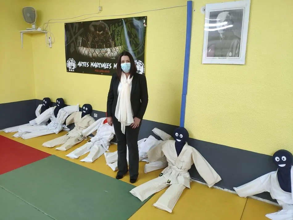 La edil de Deporte, Silvia González, en el nuevo espacio - Ayto. Sta. Marta