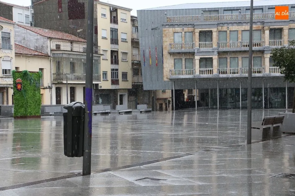Guijuelo vive una jornada de aguanieve y bajas temperaturas
