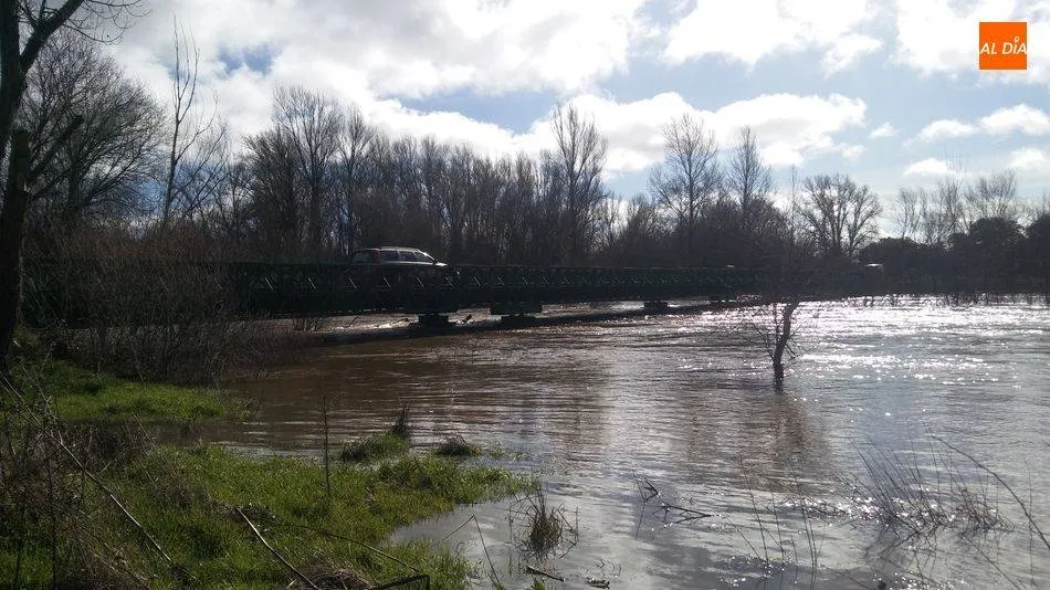 Crecida del río en Almenara el pasado 10 de febrero - Archivo