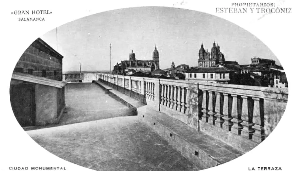 La terraza del Gran Hotel en 1930