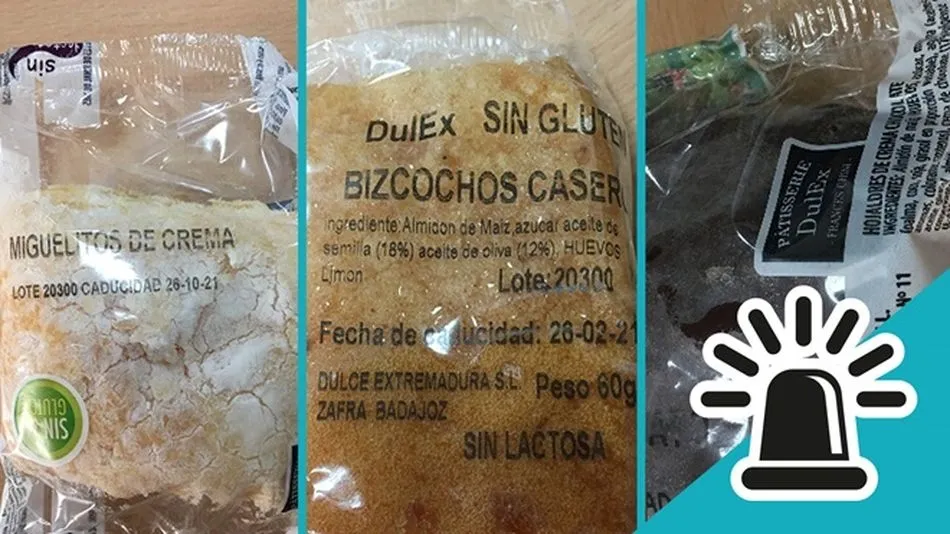 Bollería y dulces afectados por la falta de higiene detectada en una inspección de la empresa. Foto: OCU