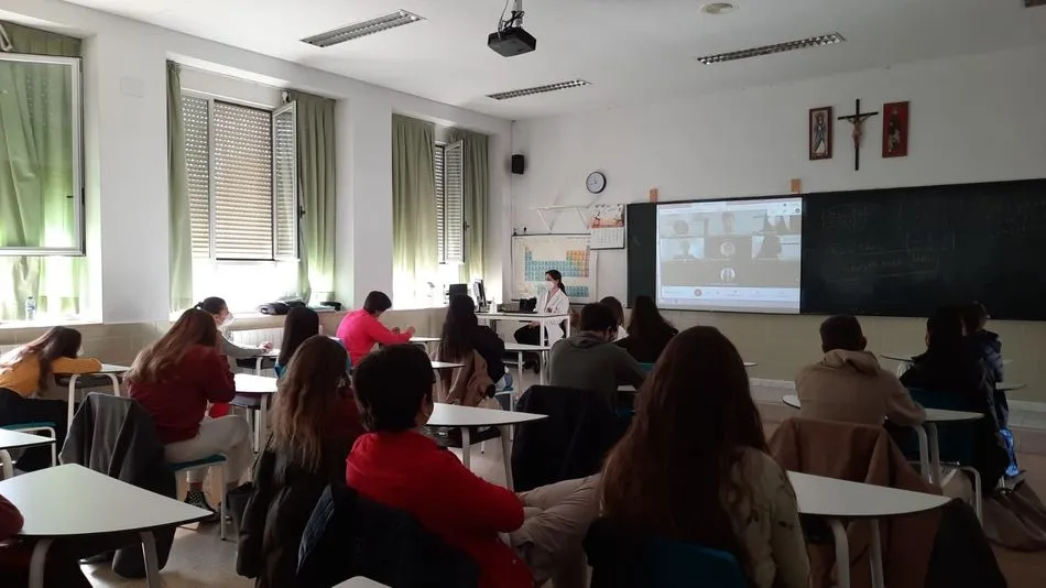 Una de las charlas de orientación ofrecidas en Maristas esta semana - Maristas Champagnat