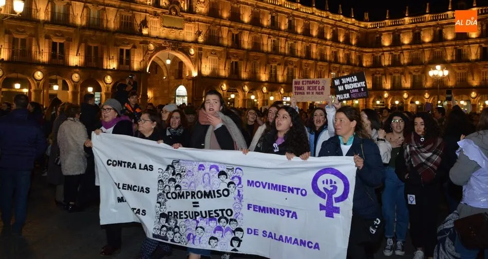 Foto de archivo de una de las manifestaciones del Movimiento Feminista de Salamanca del año 2019