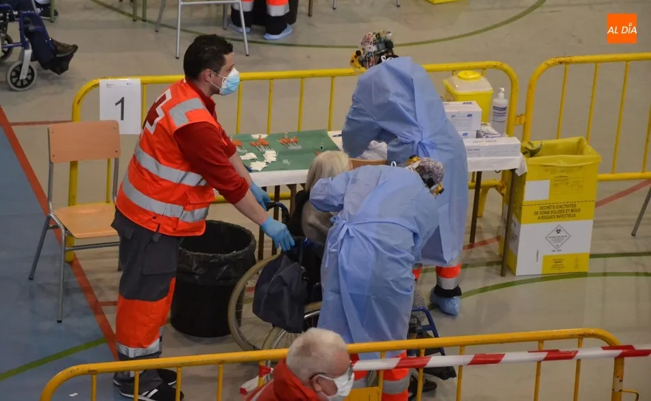 Vacunación de mayores de 90 años en Ciudad Rodrigo