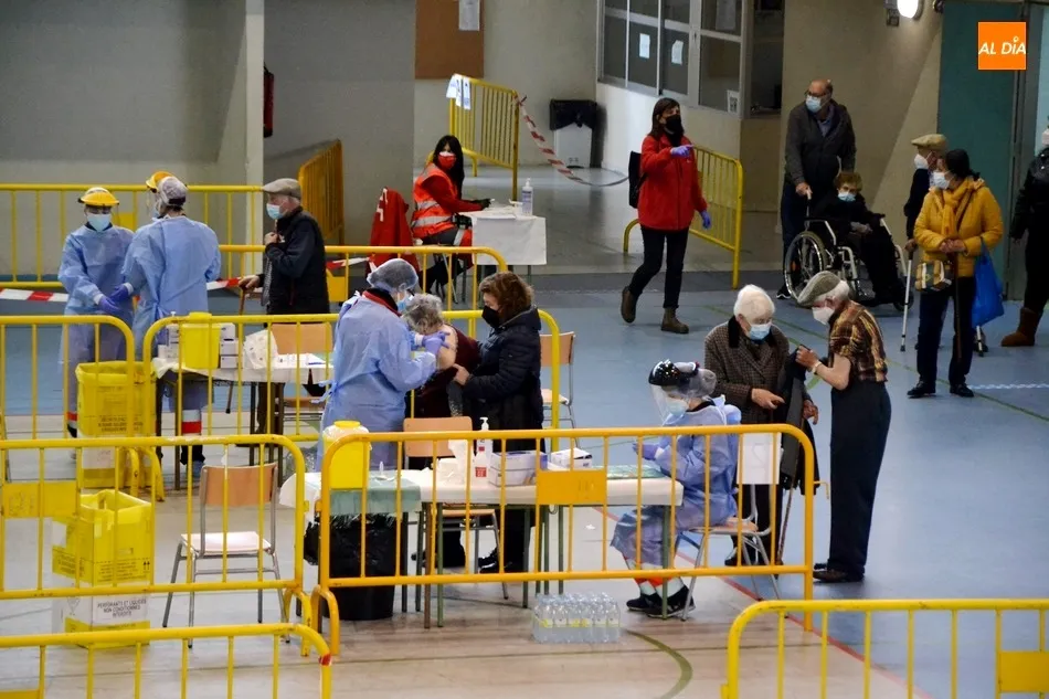 Vacunación de mayores en Ciudad Rodrigo
