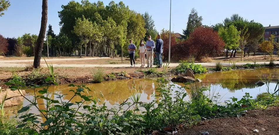 Humedal en el parque Lazarillo de Salamanca