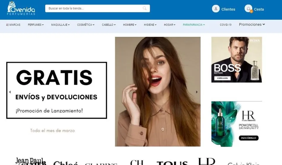 Perfumerías Avenida lanza su E-Commerce 