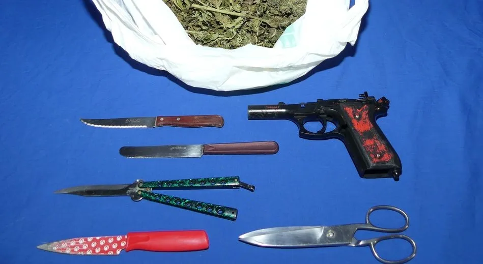 Material intervenido en esta operación policial