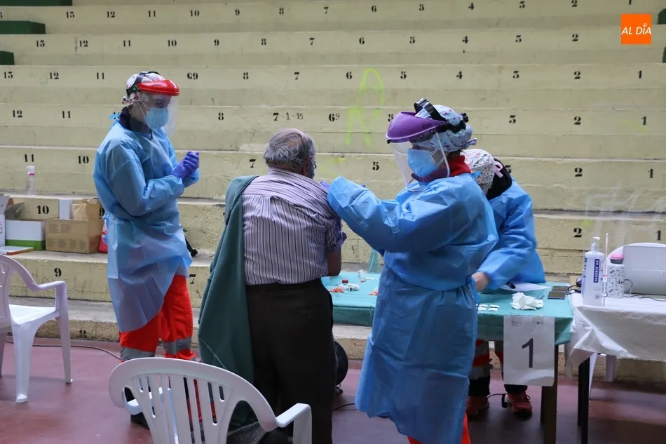 Vacunación en Vitigudino. Foto de archivo