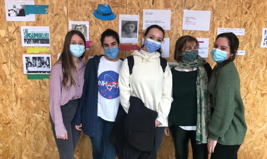 Algunas de las participantes en los actos organizados por los Departamentos de Lengua y Humanidades