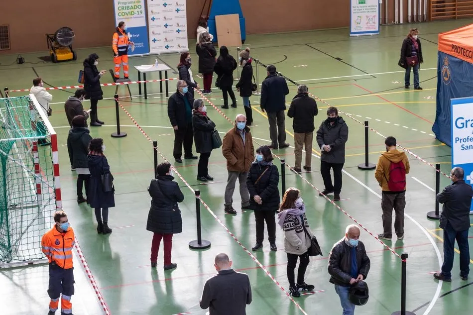 Imagen del cribado masivo realizado en la USAL