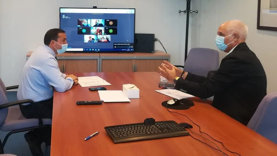 Un momento de la Comisión Territorial de Mejoras celebrada este viernes de manera telemática