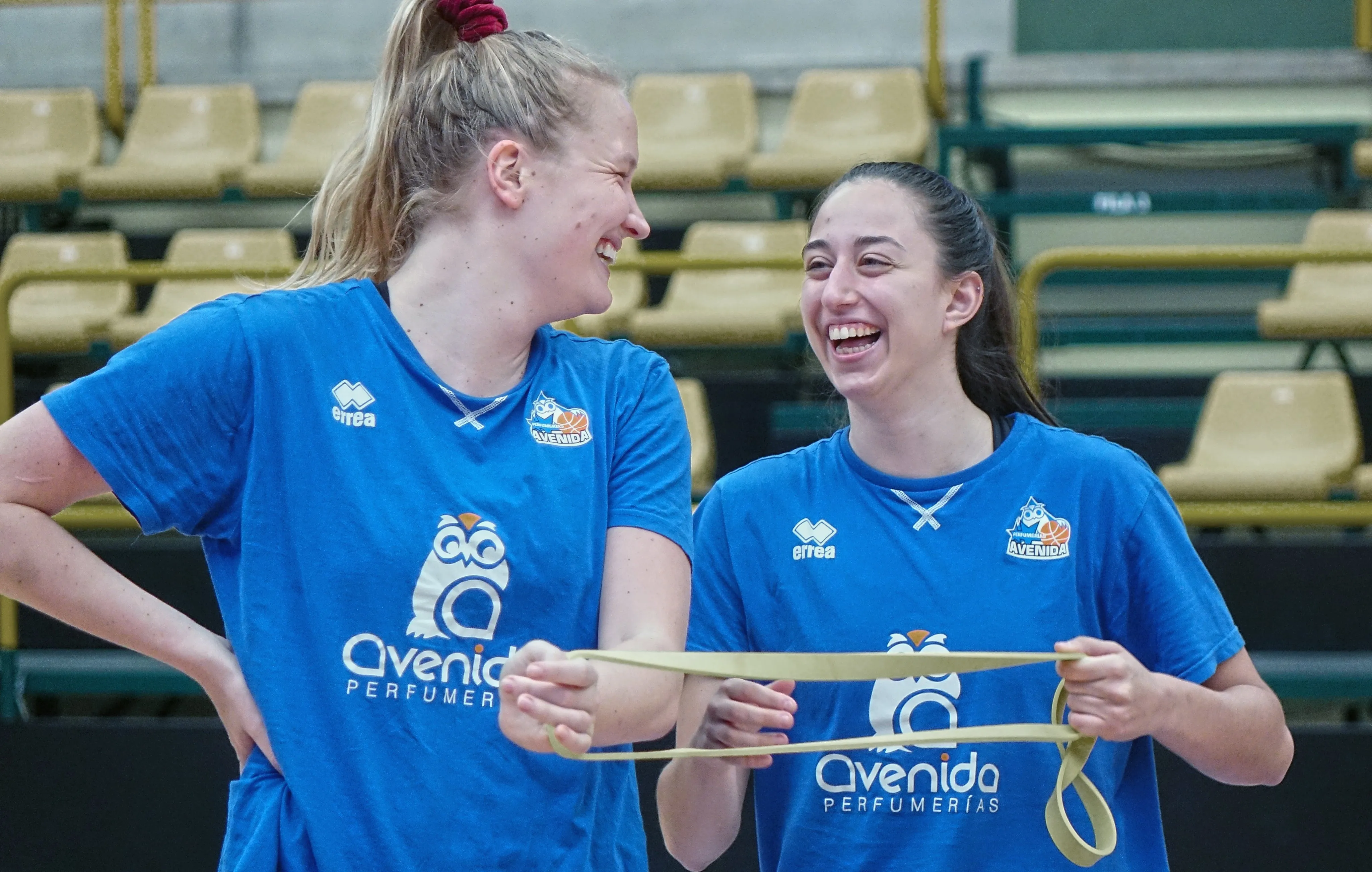 Hof y Cazorla, en un entrenamiento / CB Avenida