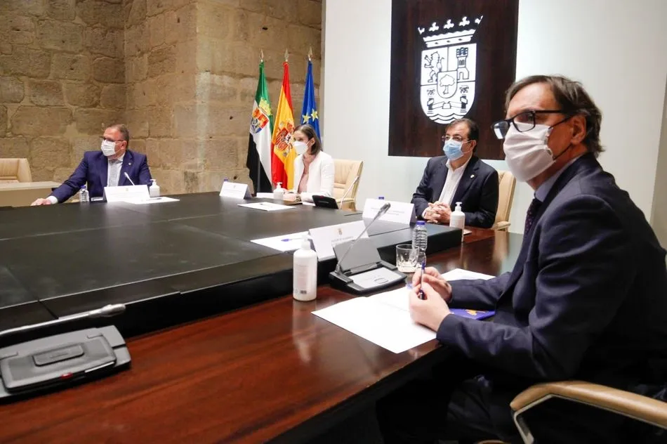 El alcalde de Salamanca, Carlos García Carbayo, en la presentación este jueves en Mérida