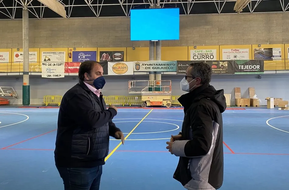 El pabellón municipal de Guijuelo estrena nuevo videomarcador