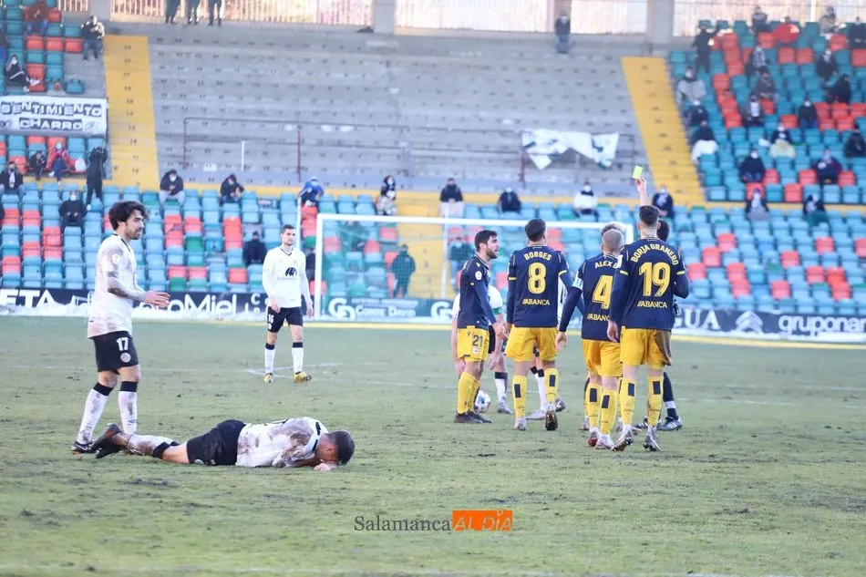 El Helmántico, durante el Salamanca - Dépor de la nevada