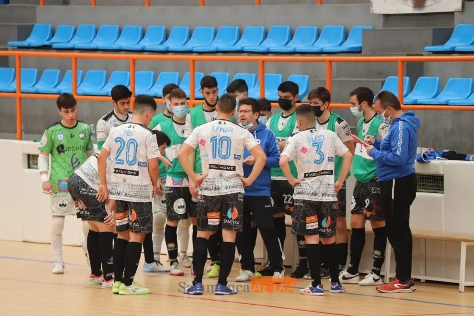 El FS Unionistas, en un partido en La Alamedilla