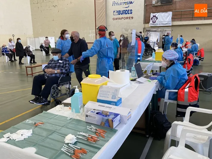 Imagen de una de las jornadas pasadas de vacunación masiva en Peñaranda