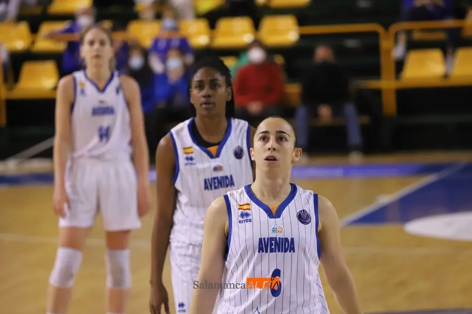 Silvia, en un partido en casa