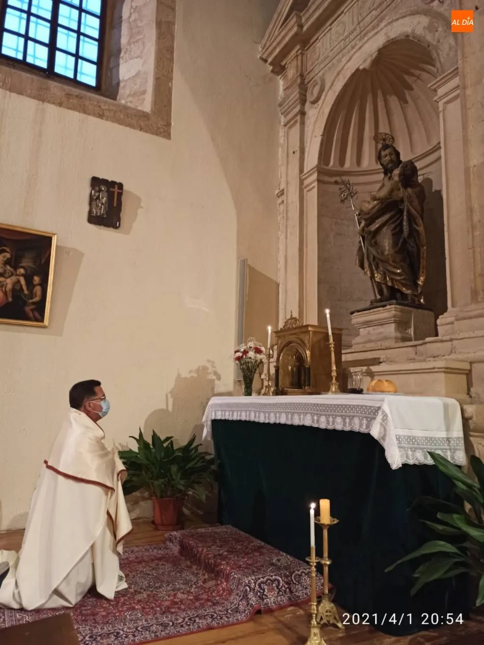 Viacrucis y Pasión en Aldearrubia con las necesarias precauciones  